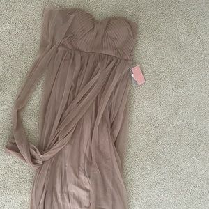 Bridesmaid dress in sandy taupe never worn